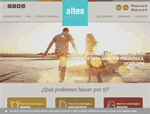 Tablet Screenshot of alteapsicologos.com